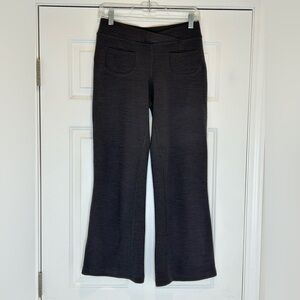 Ibex Izzie Cross Over Waist Wide Leg Merino Pants Women's S